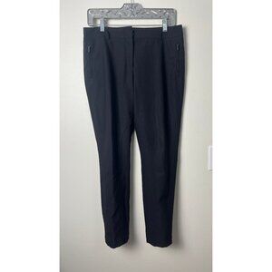 AKRIS BLACK RIDING PANT ZIPPER PANTS 8
